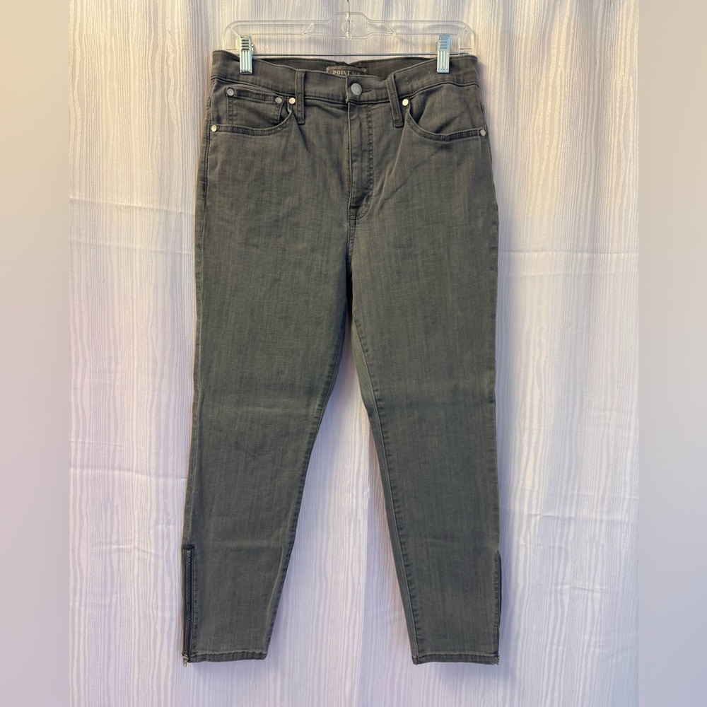 J. Crew Gray Straight Leg Denim Jeans